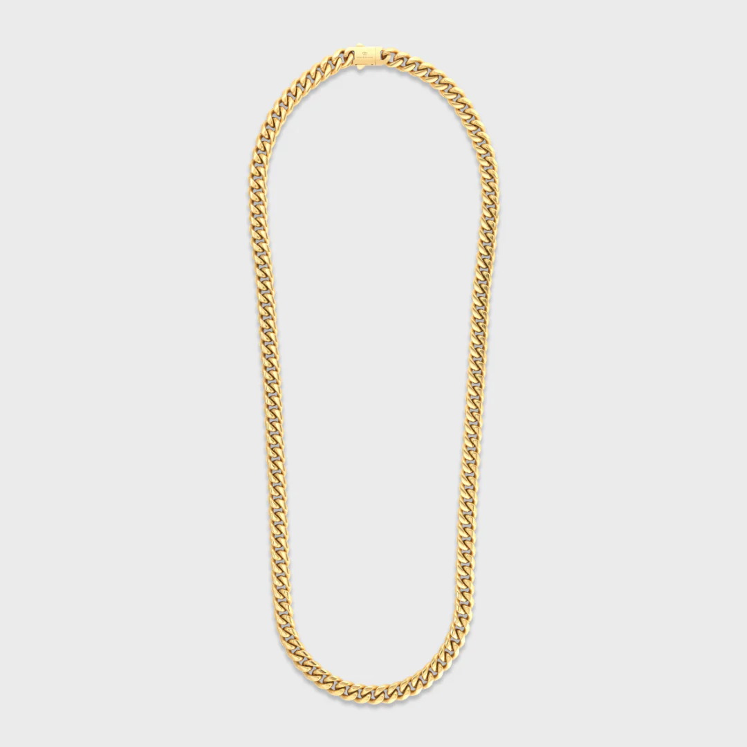 Cuban Link Chain (Gold) - 8mm - Image 4