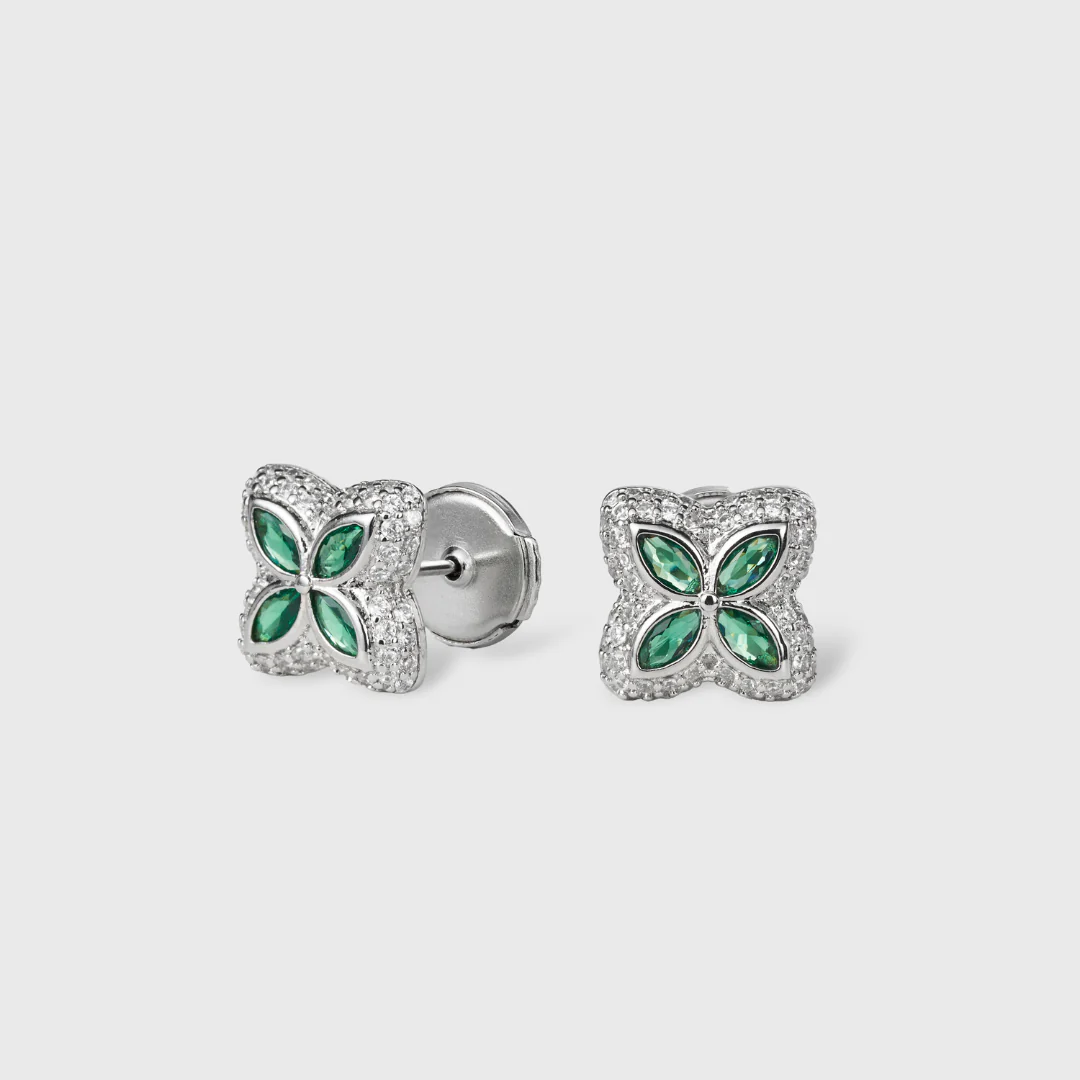 Green Clover Icon Pendant + Bracelet + Earrings - Image 8