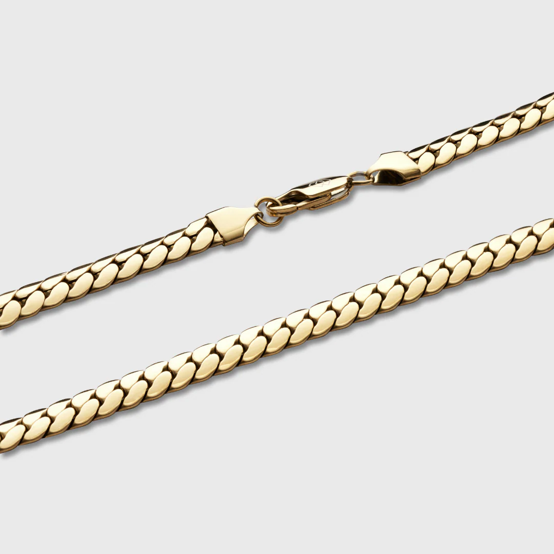Miami Cuban Link Chain (Gold) - 8mm - Image 3