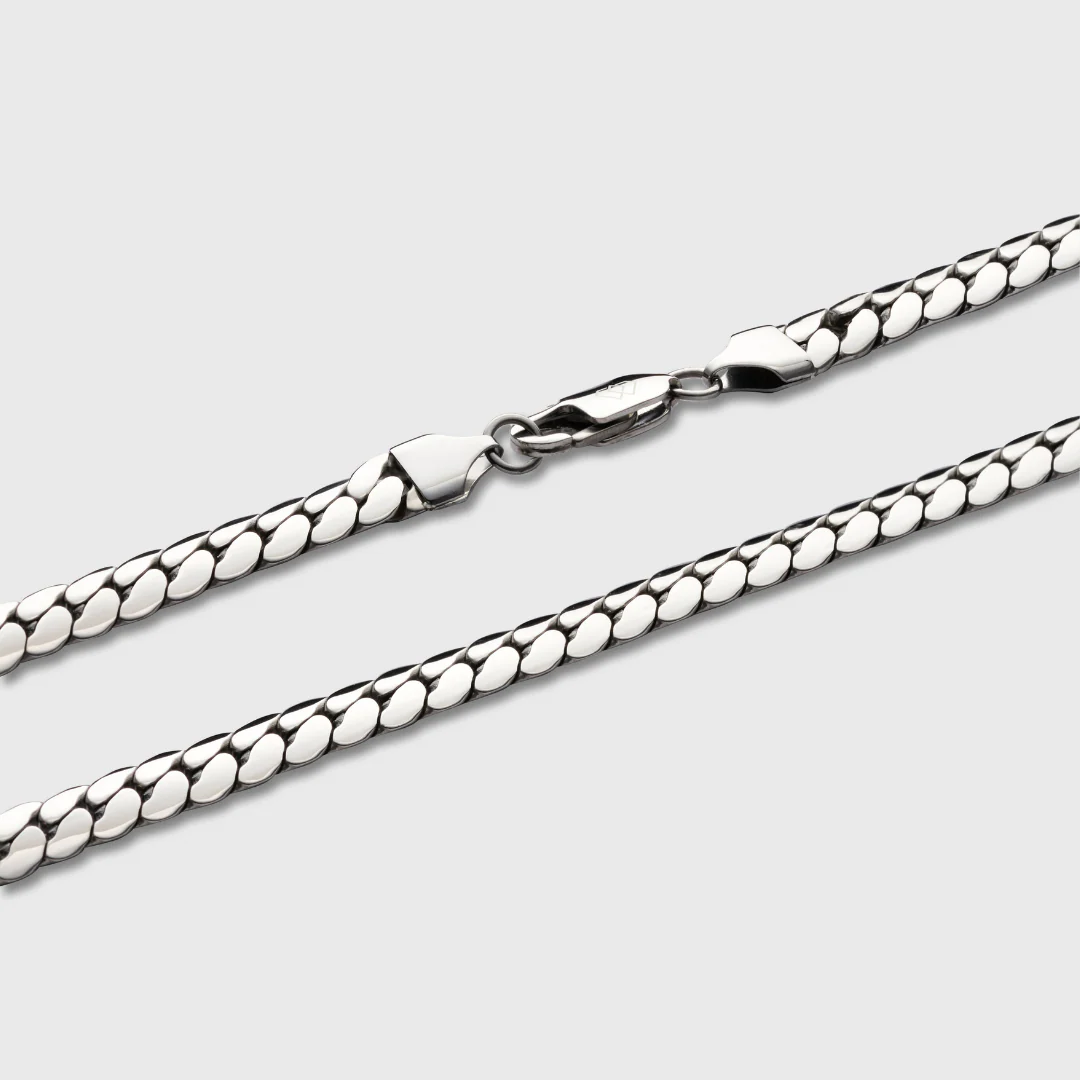 Miami Cuban Link Chain (Silver) - 8mm - Image 3