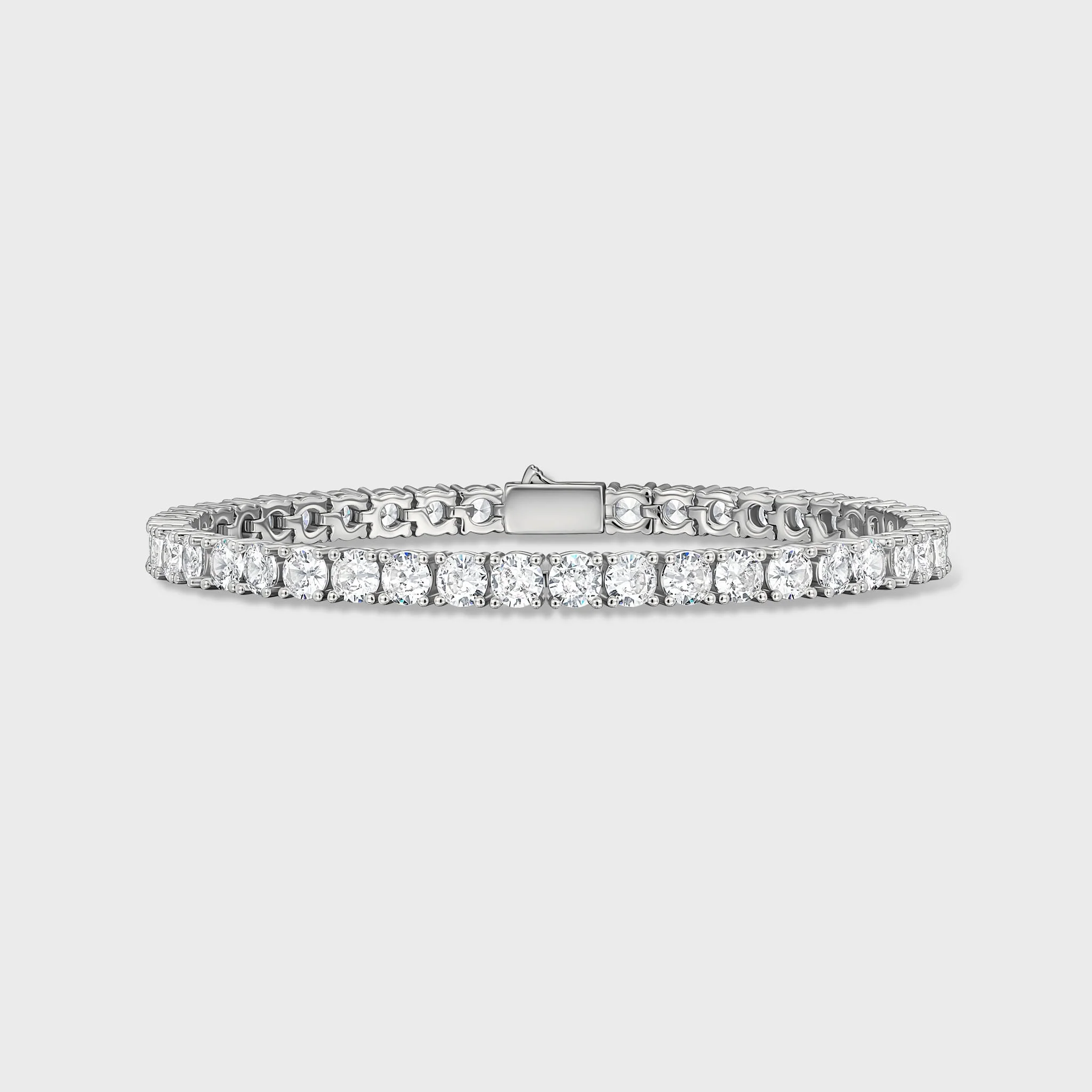 Women's Tennis Chain + Bracelet (Silver) - 5mm - Image 3